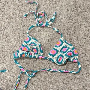 Colorful Crochet Bikini Top
